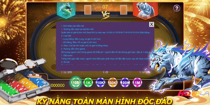 luật chơi rồng hổ